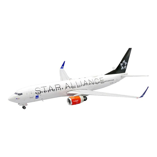 スカンジナビア航空 SAS Scandinavian Airlines ボーイング 737-800 LN-RRL スターアライアンス塗装 / JC Wings 1/200 飛行機模型 旅客機