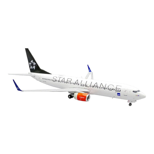 スカンジナビア航空 SAS Scandinavian Airlines ボーイング 737-800 LN-RRL スターアライアンス塗装 フラップダウン仕様 / JC Wings 1/200 飛行機模型 旅客機