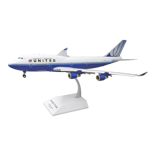 ユナイテッド航空 United Airlines ボーイング 747-400 フラップダウン仕様 N128UA / JC Wings 1/200 飛行機模型 旅客機