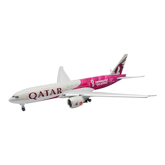 カタール航空 Qatar Airways ボーイング 777-200LR A7-BBI ワールドカップ特別塗装 フラップダウン仕様 / JC Wings 1/400 飛行機模型 旅客機