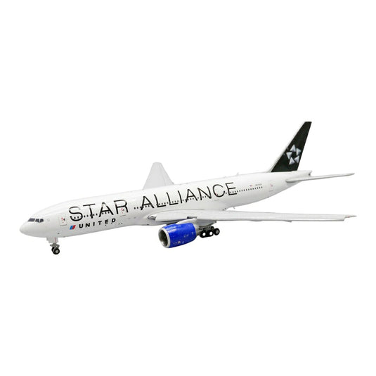 ユナイテッド航空 United Airlines ボーイング 777-200ER スターアライアンス塗装 フラップダウン仕様 N218UA / JC Wings 1/400 飛行機模型 旅客機
