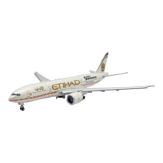 エティハド航空 Etihad Airways ボーイング 777-200LR A6-LRE 「Fast & Furious 7」特別塗装 フラップダウン仕様 / JC Wings 1/400 飛行機模型 旅客機