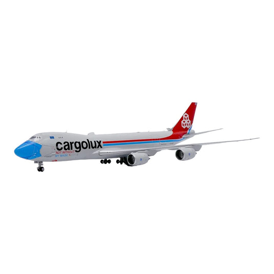 カーゴルックス Cargolux ボーイング 747-8F LX-VCF 「NOT WITHOUT MY MASK」マスク特別塗装 / JC Wings 1/400 飛行機模型 旅客機