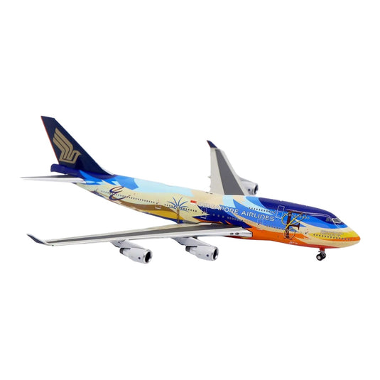 シンガポール航空 Singapore Airlines ボーイング 747-400 9V-SPK トロピカル特別塗装 / JC Wings 1/400 飛行機模型 旅客機