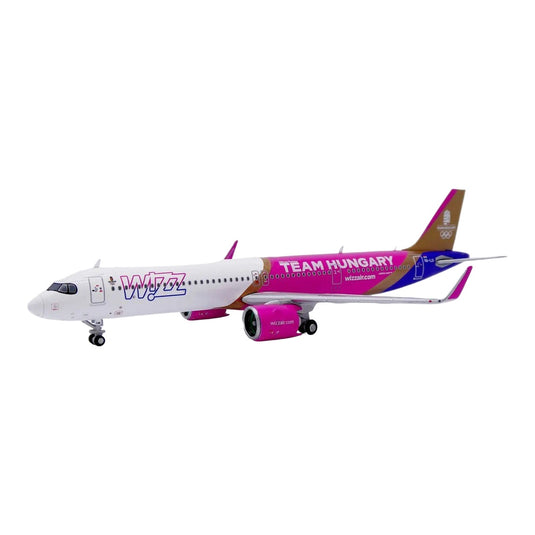 ウィズエアー Wizz Air エアバス A321neo HA-LGI 「TEAM HUNGARY」特別塗装 / JC Wings 1/400 飛行機模型 旅客機