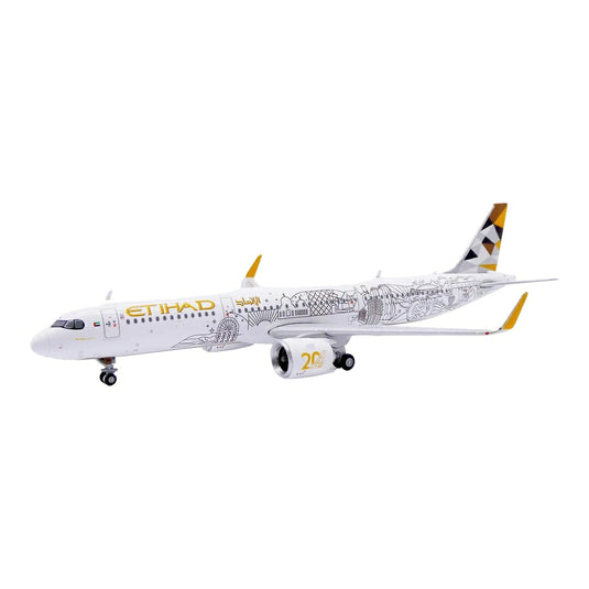 エティハド航空 Etihad Airways エアバス A321neo A6-AEN / JC Wings 1/400 飛行機模型 旅客機