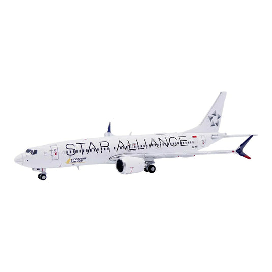 シンガポール航空 Singapore Airlines ボーイング 737-MAX8 9V-MBL スターアライアンス塗装 / JC Wings 1/400 飛行機模型 旅客機