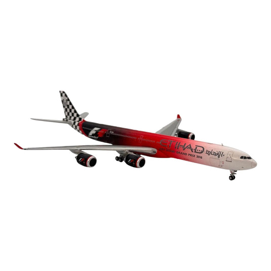 エティハド航空 Etihad エアバス A340-600 F1 アブダビグランプリ 2016 特別塗装 A6-EHJ / JC Wings 1/400 飛行機模型 旅客機
