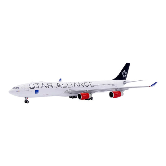 スカンジナビア航空 SAS Scandinavian エアバス A340-300 スターアライアンス塗装 OY-KBM / JC Wings 1/400 飛行機模型 旅客機