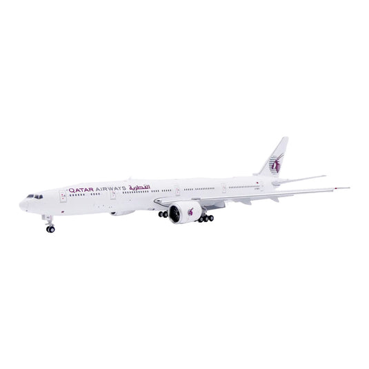 カタール航空 Qatar Airways ボーイング 777-300ER オールホワイト フラップダウン仕様 A7-BOC / JC Wings 1/400 飛行機模型 旅客機