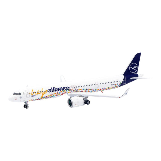 ルフトハンザ Lufthansa エアバス A321neo D-AIEP 「help alliance」特別塗装 / JC Wings 1/400 飛行機模型 旅客機