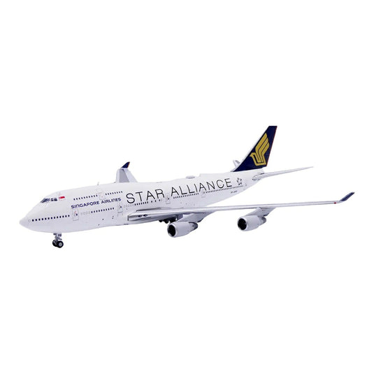 シンガポール航空 Singapore Airlines ボーイング 747-400 スターアライアンス塗装 9V-SPP / JC Wings 1/400 飛行機模型 旅客機