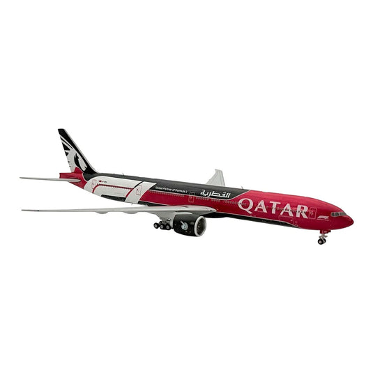 カタール航空 Qatar Airways ボーイング 777-300ER 「Formula 1」 特別塗装 A7-BEG / JC Wings 1/400 飛行機模型 旅客機