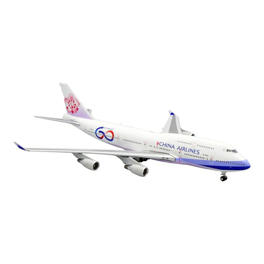 チャイナエアライン China Airlines ボーイング 747-400 60周年特別塗装 フラップダウン仕様 B-18210 / JC Wings 1/400 飛行機模型 旅客機