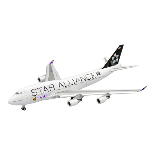 タイ国際航空 Thai Airways ボーイング 747-400 スターアライアンス塗装 フラップダウン仕様 HS-TGW / JC Wings 1/400 飛行機模型 旅客機