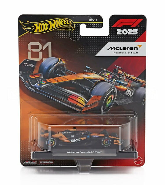 McLarenマクラーレン F1 MCL39 Team McLaren No.81 2025 Oscar Piastriオスカーピアストリ オレンジブラック / ホットウィール 1/64 ミニカー