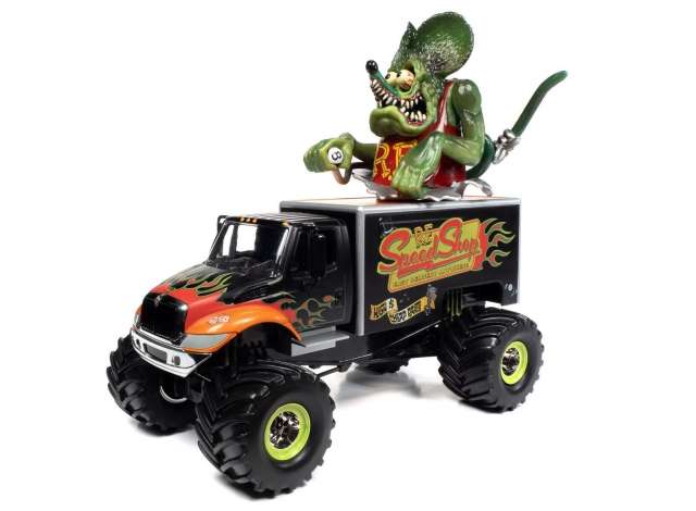 ラットフィンク スピードショップ モンスタートラック ブラックフレイムス/AutoWorld 1/24ミニカー