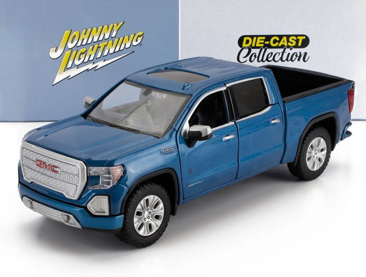 GMCジーエムシー シエラ 1500 デナリ クルーキャブ ピックアップ 2019 ブルーメタリック / JOHNNY LIGHTNING 1/27 ミニカー