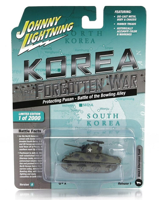TANKタンク M4A3 シャーマン ミリタリー 韓国 1944 ミリタリーグリーン SCALE APPROX / JOHNNY LIGHTNING 1/64 ミニカー