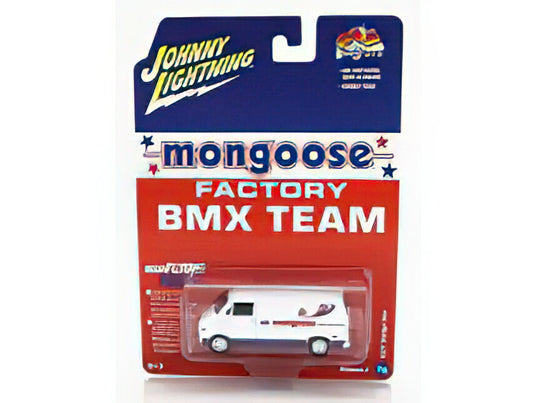CHEVROLET G20 VAN MONGOOSE 1976 WHITE/JOHNNY LIGHTNING 1/64ミニカー