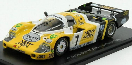 PORSCHEポルシェ 956L ターボ チームニューマン 7号車 ルマン 1984 優勝 K.ラドウィック H.ペスカロロ MADE FROM SPARK-MODEL 24h-LE-MANS-COLLECTION / EDICOLA 1/43 ミニカー