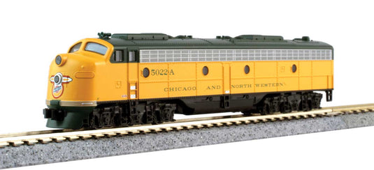 CNW "400" シカゴ＆ノース・ウェスタン鉄道 EMD E8A ディーゼル機関車 5両セット DCCサウンド搭載 (イエロー/グリーン) / KATO Nゲージ 鉄道模型 外国鉄道