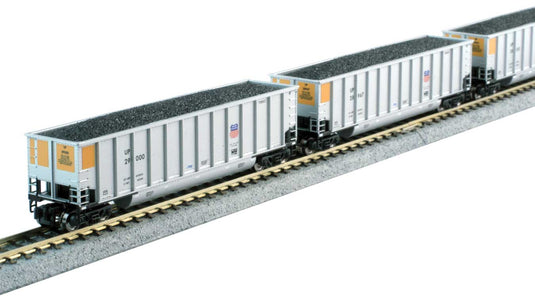 ユニオン・パシフィック BethGon Coalporter 8両セット 完成品 (シルバー、イエロー、スモールシールド) / KATO Nゲージ 鉄道模型 外国鉄道