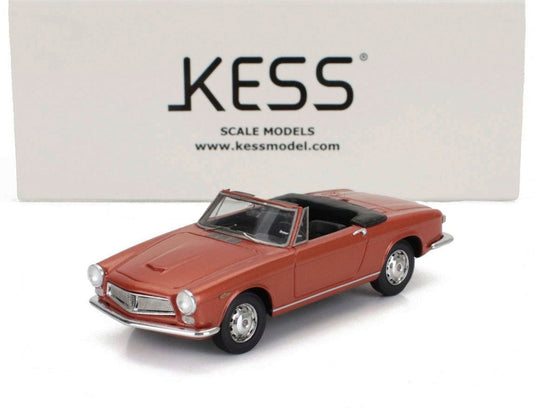 【予約】2026年発売予定ALFA ROMEO 2600 SPIDER SPECIALE GHIA 1962 カッパーメタリック/ Kess-Model 1/43 ミニカー