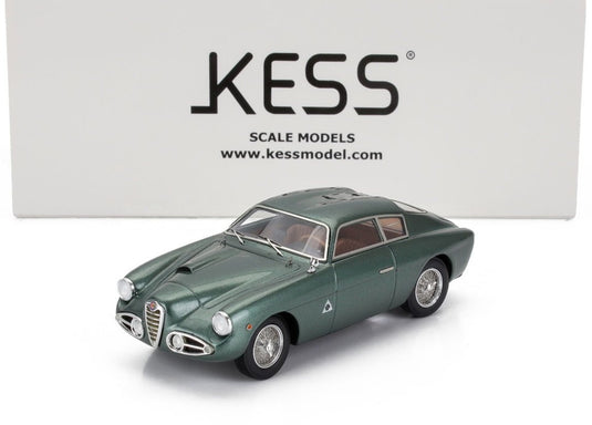 【予約】2026年発売予定ALFA ROMEO 1900C SS ZAGATO COUPE 1957 グリーンメタリック/ Kess-Model 1/43 ミニカー