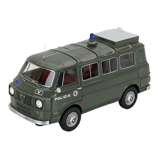 ALFA ROMEO- F-12 MINIBUS 1-SERIES - POLIZIA - POLICE - 1970 - MILITARY GREEN