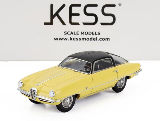 【予約】2026年発売予定ALFA ROMEO 1900C SS BOANO 1955 イエローブラック/ Kess-Model 1/43 ミニカー