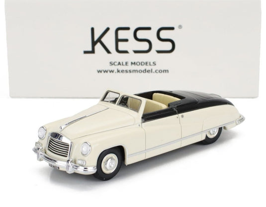 【予約】2026年発売予定ISOTTA FRASCHINI 8C MONTEROSA BONESCHI キャブリオレ オープン 1948 アイボリーブルー/ Kess-Model 1/43 ミニカー