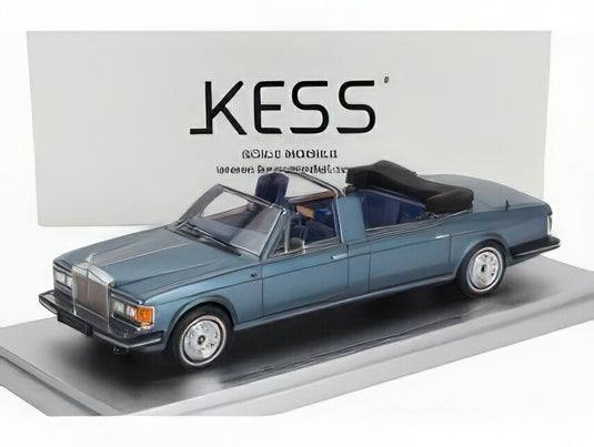 ROLLS ROYCE  SILVER SPUR LANDAULETTE SEMICOVERTIBLE OPEN 1987  BLUE MET BLACK/KESS-MODEL 1/43ミニカー
