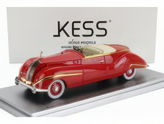 ROLLS ROYCE - PHANTOM III LABOURDETTE VUTOTAL CABRIOLET OPEN 1947 - RED GOLD/Kess-Model 1/43ミニカー
