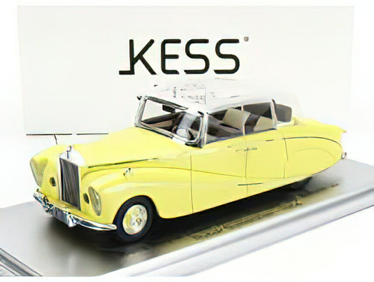 ROLLS ROYCE - SILVER WRAITH PERSPEX TOP SALOON 1956 - COLOUR MADE IN 1968 - YELLOW/KESS 1/43ミニカー