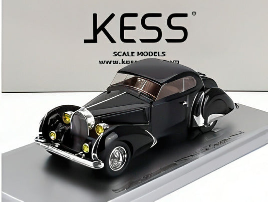 BUGATTI T57 LABOURDETTE VUTOTAL クーペ 1936 ブラック/ Kess-Model 1/43 ミニカー