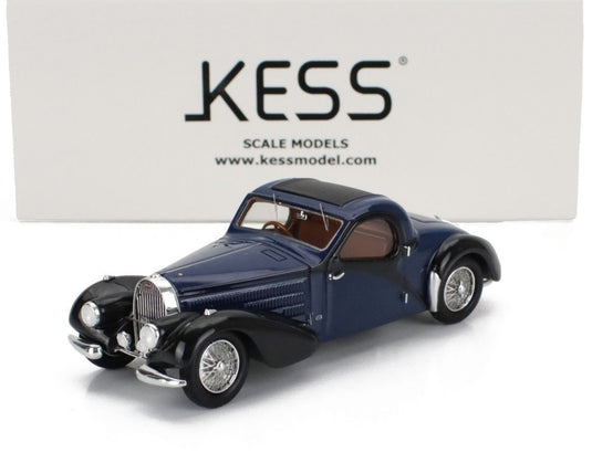 【予約】2026年発売予定BUGATTI 57C ATALANTE COUPE クローズドルーフ 1938 ブルーブラック/ Kess-Model 1/43 ミニカー