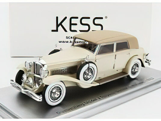 DUESENBERG  MODEL J TORPEDO BERLINE ROLLSTON 1932  2 TONE CREAM/Kess-Model 1/43ミニカー