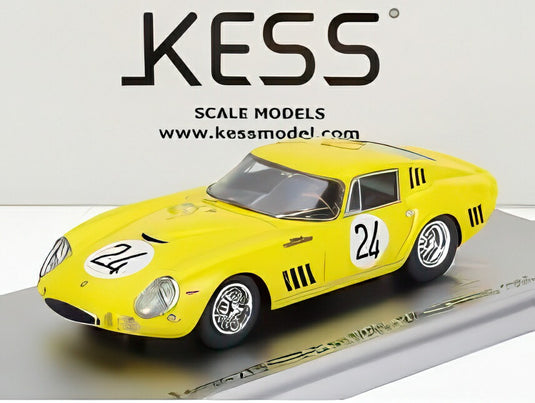 FERRARI 275 GTB/C sn.6885 チームエキュリーフランコルシャン N24 3位 24hルマン 1965 イエロー/ Kess-Model 1/43 ミニカー