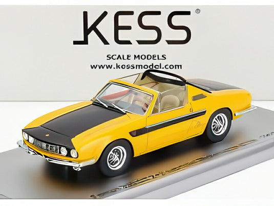 FERRARI 330 GT 2+2 sn.6109 ミケロッティ カブリオレ オープン 1964 イエローブラック/ Kess-Model 1/43 ミニカー