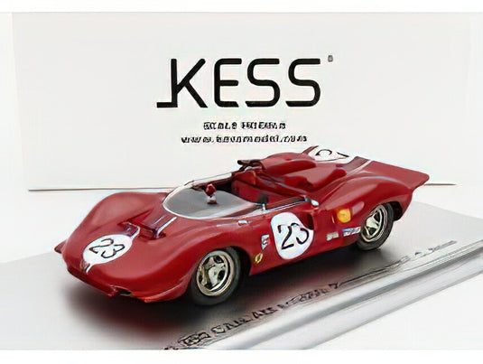 FERRARIフェラーリ 350 P4 SPIDER CANAM s/n0860 N 23 RIVERSIDE RACE 1967 C.AMON  RED/Kess-Model 1/43ミニカー
