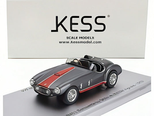 FERRARI 166 MM53 SPIDER BARQUETTE ch0300M VIGNALE BY OBLIN 1955 グレー レッド/ Kess-Model 1/43 ミニカー