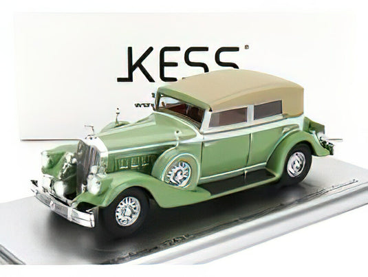 PIERCE ARROW  124 CONVERTIBLE BERLINE SEDAN LE BARON CLOSED 1933  LIGHT GREEN/Kess-Model 1/43ミニカー