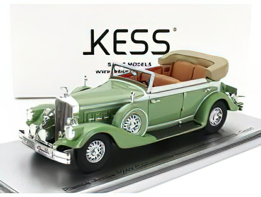 PIERCE ARROW  124 CONVERTIBLE BERLINE SEDAN LE BARON OPEN 1933  LIGHT GREEN/Kess-Model 1/43ミニカー