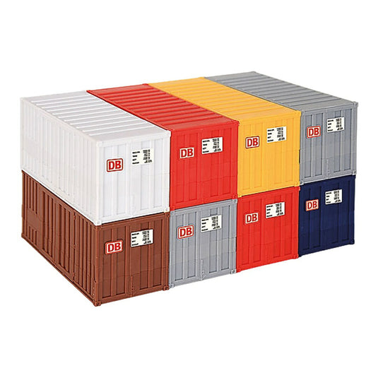20 ft Container 20フィートコンテナ 8-Piece Set 8個セット Plastic Model Kit / Kibri 1/87 模型