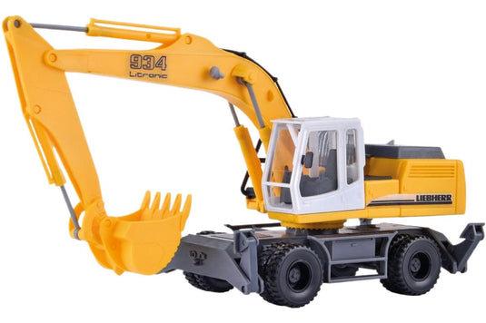 Liebherr 934 Litronic ホイールシャーシ ショベル / Kibri 1/87 建設機械模型 工事車両