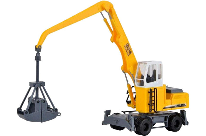 Liebherr R934 マテリアルハンドラー グラブ付き ショベル / Kibri 1/87 建設機械模型 工事車両