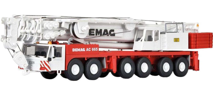 Demag モービルクレーン AC 665 13021 モバイルクレーン / Kibri 1/87 建設機械模型 工事車両