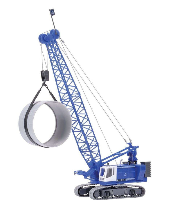 Liebherr 883 ロープショベル バラストと クローラークレーン / Kibri 1/87 建設機械模型 工事車両