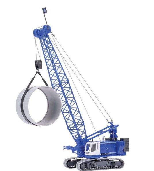 Liebherr 883 ロープショベル バラストと クローラークレーン / Kibri 1/87 建設機械模型 工事車両